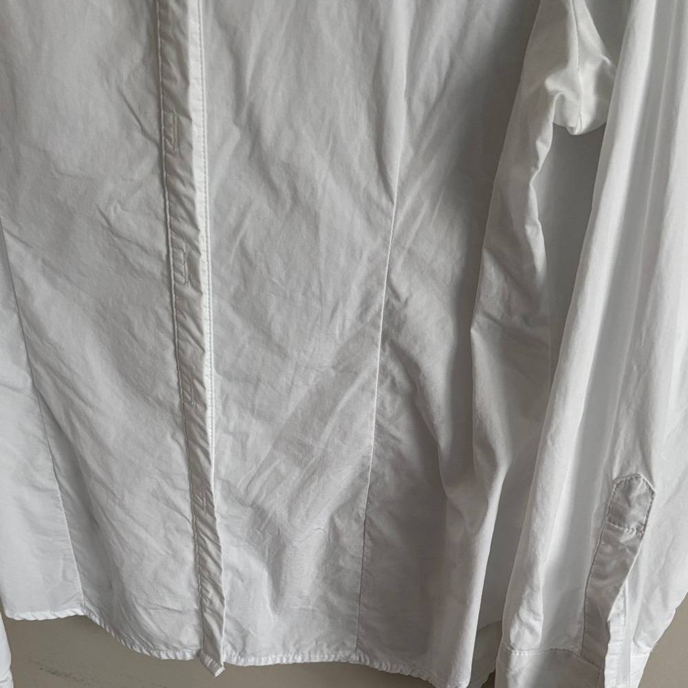 Classic White Button-Down Blouse - Women's - Picture 3 of 6